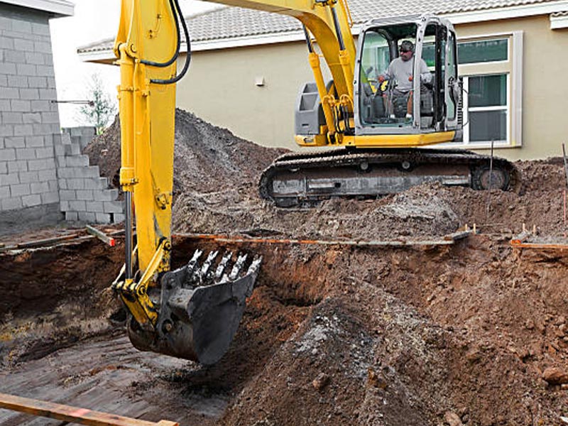 excavation for pool installation